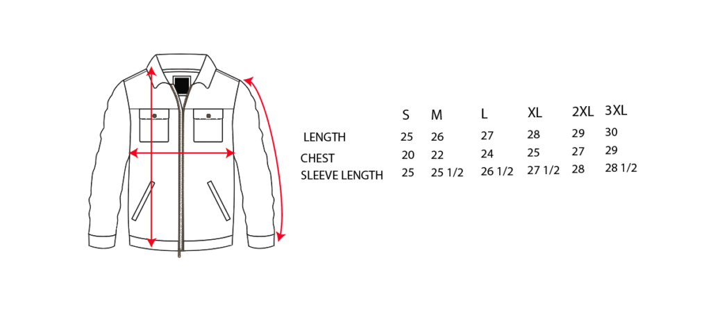 Jacket Sizing