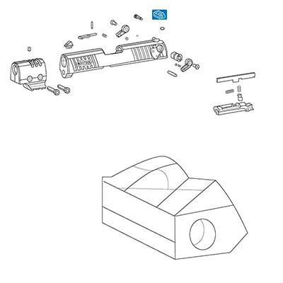 P22 / CCP M2 .380 REAR SIGHT